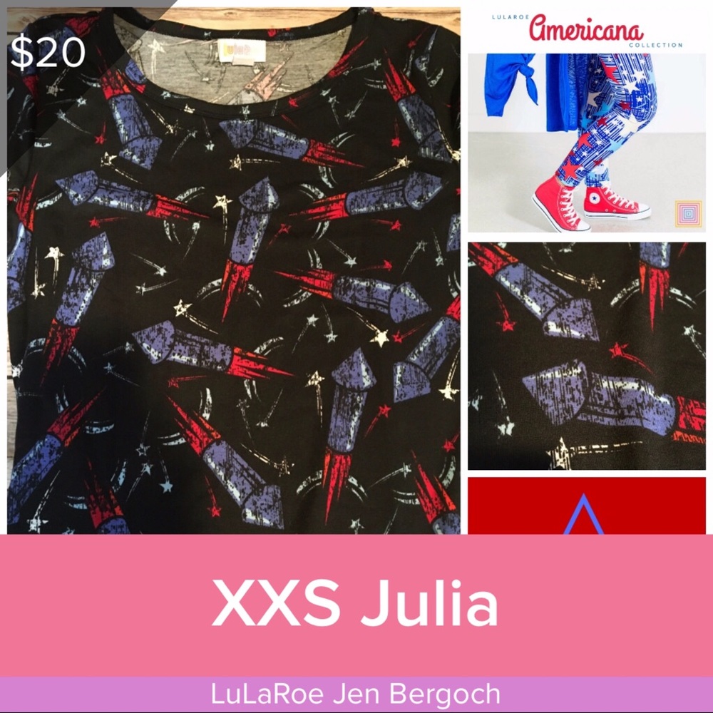 LuLaRoe Americana Julia xxs